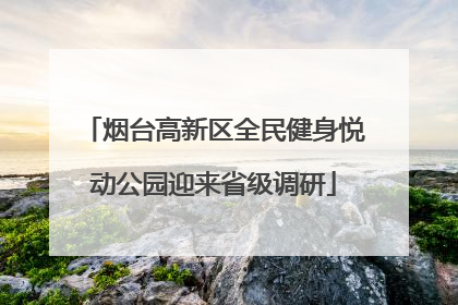 烟台高新区全民健身悦动公园迎来省级调研