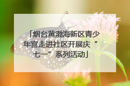 烟台黄渤海新区青少年宫走进社区开展庆“七一”系列活动