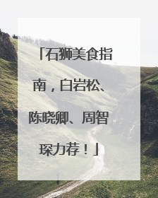 石狮美食指南，白岩松、陈晓卿、周智琛力荐！