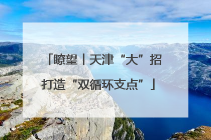 瞭望丨天津“大”招打造“双循环支点”