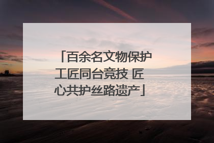 百余名文物保护工匠同台竞技 匠心共护丝路遗产