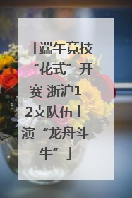 端午竞技“花式”开赛 浙沪12支队伍上演“龙舟斗牛”