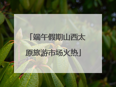 端午假期山西太原旅游市场火热