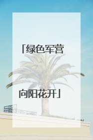 绿色军营 向阳花开