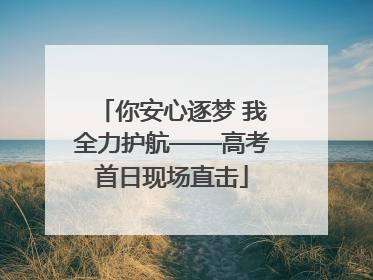 你安心逐梦 我全力护航——高考首日现场直击