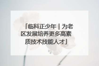 临科正少年｜为老区发展培养更多高素质技术技能人才