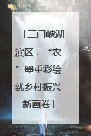 三门峡湖滨区：“农”墨重彩绘就乡村振兴新画卷