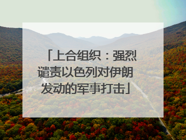 上合组织：强烈谴责以色列对伊朗发动的军事打击