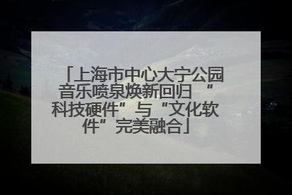 上海市中心大宁公园音乐喷泉焕新回归 “科技硬件”与“文化软件”完美融合