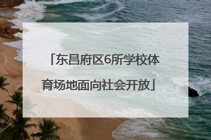 东昌府区6所学校体育场地面向社会开放