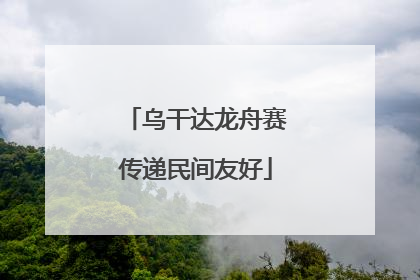 乌干达龙舟赛传递民间友好
