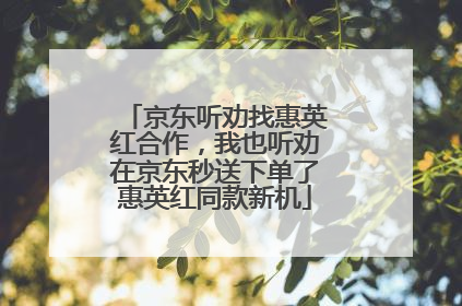 京东听劝找惠英红合作，我也听劝在京东秒送下单了惠英红同款新机
