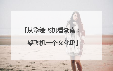 从彩绘飞机看湖南：一架飞机一个文化IP