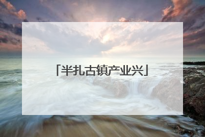 半扎古镇产业兴