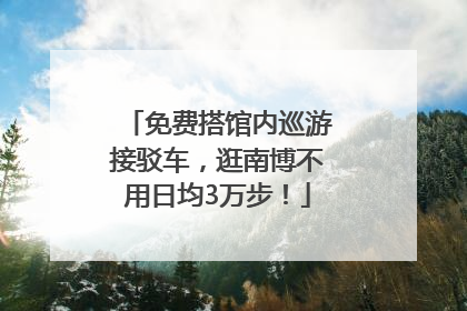 免费搭馆内巡游接驳车，逛南博不用日均3万步！