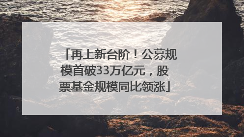 再上新台阶！公募规模首破33万亿元，股票基金规模同比领涨