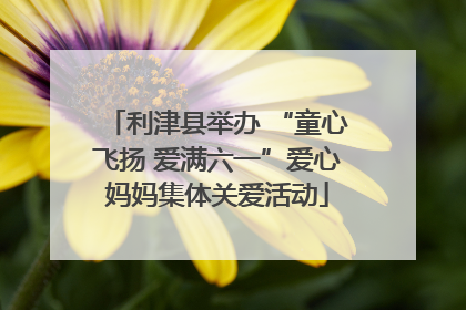 利津县举办 “童心飞扬 爱满六一”爱心妈妈集体关爱活动