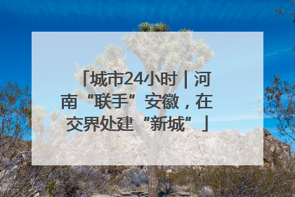 城市24小时｜河南“联手”安徽，在交界处建“新城”