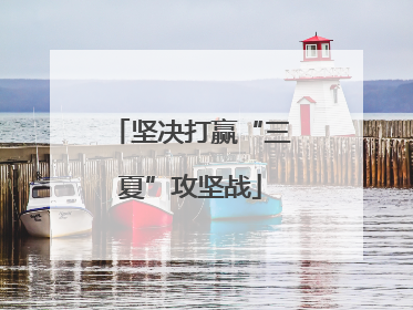 坚决打赢“三夏”攻坚战