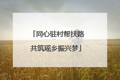 同心驻村帮扶路 共筑瑶乡振兴梦