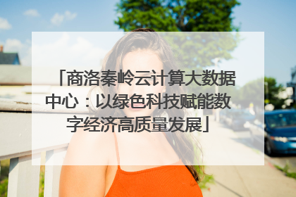 商洛秦岭云计算大数据中心：以绿色科技赋能数字经济高质量发展