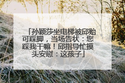 孙颖莎坐电梯被邱贻可踩脚，当场告状：您踩我干嘛！邱指导忙摸头安慰：这孩子