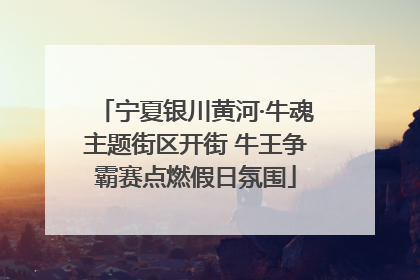 宁夏银川黄河·牛魂主题街区开街 牛王争霸赛点燃假日氛围