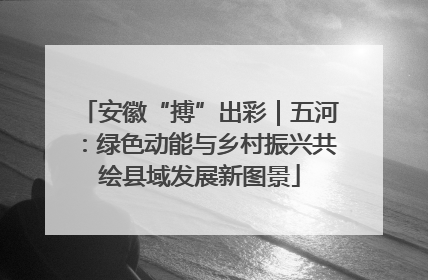 安徽“搏”出彩｜五河：绿色动能与乡村振兴共绘县域发展新图景