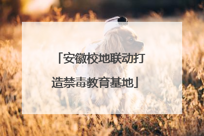 安徽校地联动打造禁毒教育基地