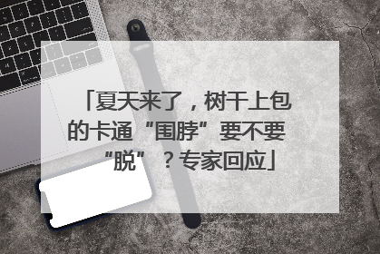 夏天来了，树干上包的卡通“围脖”要不要“脱”？专家回应