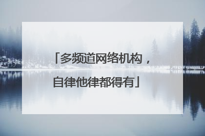 多频道网络机构，自律他律都得有