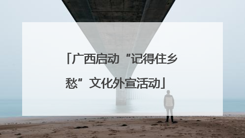 广西启动“记得住乡愁”文化外宣活动