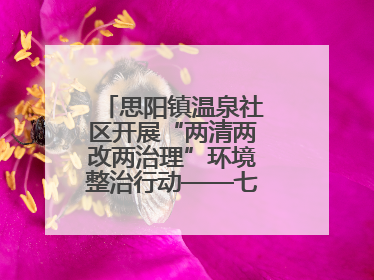 思阳镇温泉社区开展“两清两改两治理”环境整治行动——七栋全面大扫除，共建洁净家园
