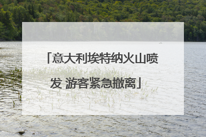 意大利埃特纳火山喷发 游客紧急撤离