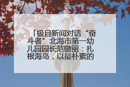 极目新闻对话“奋斗者”北海市第一幼儿园园长范徽丽：扎根海岛，以最朴素的爱践行教育的梦想