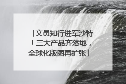 文员知行进军沙特！三大产品齐落地，全球化版图再扩张