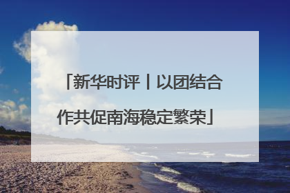 新华时评丨以团结合作共促南海稳定繁荣