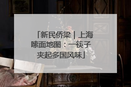 新民侨梁｜上海嗦面地图：一筷子夹起多国风味