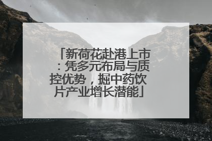 新荷花赴港上市：凭多元布局与质控优势，掘中药饮片产业增长潜能