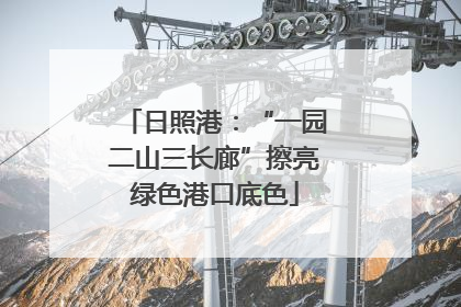日照港：“一园二山三长廊”擦亮绿色港口底色