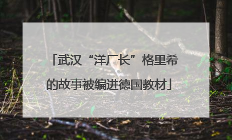 武汉“洋厂长”格里希的故事被编进德国教材