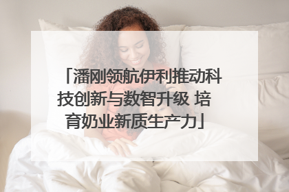 潘刚领航伊利推动科技创新与数智升级 培育奶业新质生产力