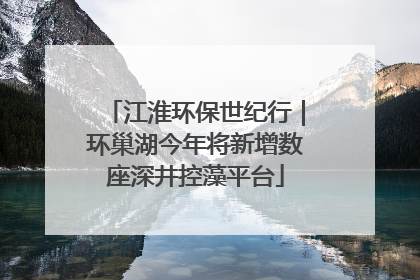 江淮环保世纪行｜环巢湖今年将新增数座深井控藻平台