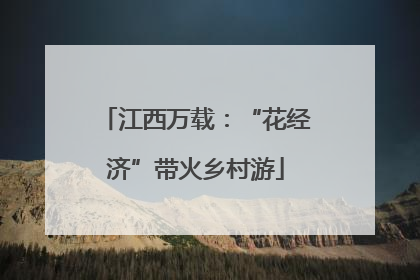 江西万载：“花经济”带火乡村游