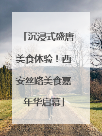沉浸式盛唐美食体验！西安丝路美食嘉年华启幕