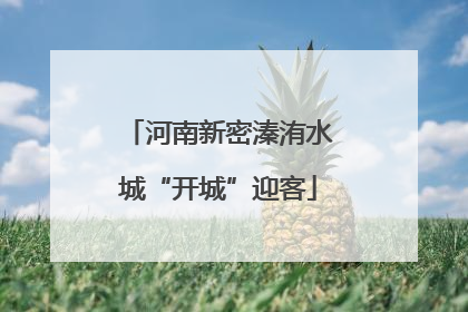 河南新密溱洧水城“开城”迎客