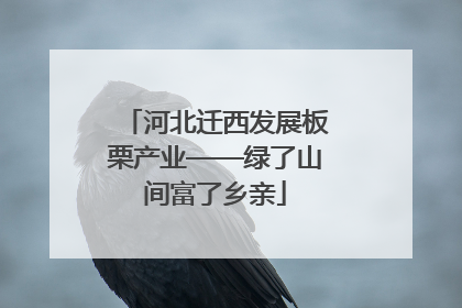 河北迁西发展板栗产业——绿了山间富了乡亲