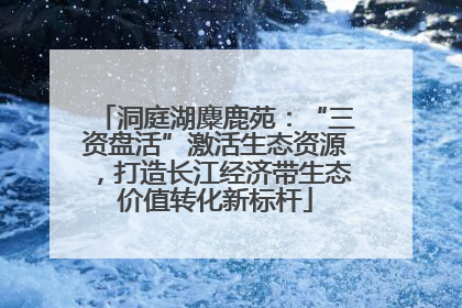 洞庭湖麋鹿苑：“三资盘活”激活生态资源，打造长江经济带生态价值转化新标杆