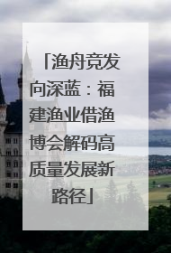 渔舟竞发向深蓝：福建渔业借渔博会解码高质量发展新路径