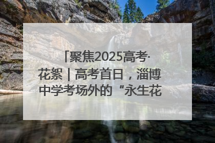 聚焦2025高考·花絮｜高考首日，淄博中学考场外的“永生花”传递温暖与祝福